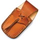 Couteau Damas FH Knives Bone Lame Damas 128 Couches Manche Os Lockback Etui Cuir FHKBNE001 - Livraison Gratuite