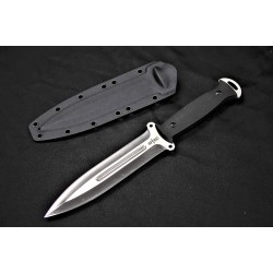 Couteau de Combat S-tec Tactical Dagger Lame Acier 8Cr13MoV Manche G10 Etui Nylon STT22010 - Livraison Gratuite