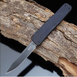 Couteau Automatique OTF Boker Plus Hogue Lame Acier 154CM Black Manche Alu Made USA BOP06EX263 - Livraison Gratuite