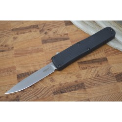 Couteau Automatique OTF Boker Plus Hogue Lame Acier 154CM Stonewash Manche Alu Made USA BOP06EX260 - Livraison Gratuite