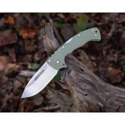 Couteau Cold Steel 4-Max Scout OD Green Lame Acier AUS-10A Manche Griv-Ex Lockback CS62RQODSW - Livraison Gratuite