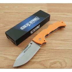 Couteau Cold Steel 4-Max Scout Orange Lame Acier AUS-10A Manche Griv-Ex Lockback CS62RQORSW - Livraison Gratuite