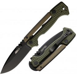 Couteau Cold Steel AD-15 Scorpion Lock OD Green Lame Acier S35VN Manche G10 Clip CS58SQODBK - Livraison Gratuite