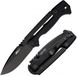 Couteau Cold Steel AD-15 Scorpion Lock Black Lame Acier S35VN Manche G10 Clip CS58SQBKBK - Livraison Gratuite