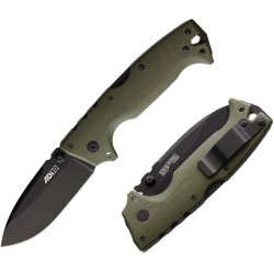 Couteau Cold Steel AD-10 Demko Lame Acier CPM-S35VN Blackwash Manche G-10 Od Green Clip CS28DDODBK - Livraison Gratuite