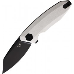 Couteau Damned Designs Wraith White Lame Acier 14C28N Manche G10 IKBS Clip DMN011GW - Livraison Gratuite