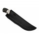 Couteau Damas 256 Couches Skinner BucknBear Manche Corne & Bois de Cerf Etui Cuir BNB15246 - Livraison Gratuite