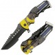 Lot de 3 Couteau Rite Edge Police Patriot A/O Lame Tanto Acier Inox Manche Abs Snake Clip CN300566PO - Livraison Gratuite
