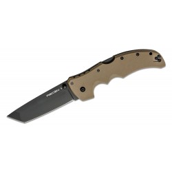 Couteau Cold Steel Recon 1 Tanto Dark Earth Lame Acier S35VN Manche G-10 Tri-Ad lock CS27BTDEBK - Livraison Gratuite