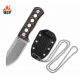 Couteau de Cou QSP Canary Damas Manche Cuivre/Fibre de Carbone Etui Kydex QS141F - Livraison Gratuite