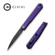Couteau CIVIVI Clavi Purple Lame Acier Nitro-V Wharncliffe Manche G10 IKBS Linerlock Clip CIVC210192 - Livraison Gratuite