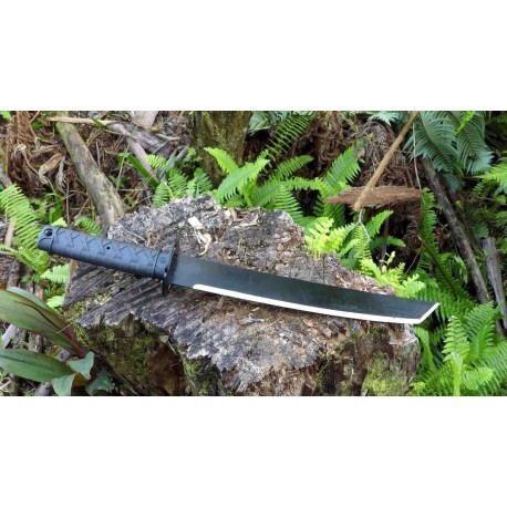 Sabre Cold Steel Tactical Tanto Machete Lame Acier Carbon 1055 Manche ABS Etui Cor-Ex CS97TKJZ - Livraison Gratuite 