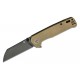 Couteau QSP Penguin Plus Bronze Lame Acier CPM-20CV Manche Titane IKBS Framelock Clip QS130XLB - Livraison Gratuite