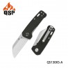 Couteau QSP Mini Penguin Brown Lame Acier 14C28N Manche Micarta IKBS Linerlock Clip QS130XSA - Livraison Gratuite