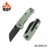 Couteau QSP Mini Penguin Jade Lame Acier 14C28N Black Manche G10 IKBS Linerlock Clip QS130XSF2 - Livraison Gratuite