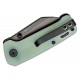 Couteau QSP Mini Penguin Jade Lame Acier 14C28N Black Manche G10 IKBS Linerlock Clip QS130XSF2 - Livraison Gratuite