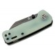 Couteau QSP Mini Penguin Jade Lame Acier 14C28N Black Manche G10 IKBS Linerlock Clip QS130XSF2 - Livraison Gratuite