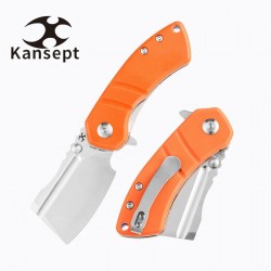 Couteau Kansept Korvid M Orange Manche G10 Lame Acier 154CM Linerlock Clip KT2030A6 - Livraison Gratuite