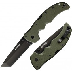 Couteau Cold Steel Recon 1 Tanto Od Green Lame Acier S35VN Manche G-10 Tri-Ad lock CS27BTODBK - Livraison Gratuite