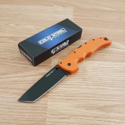 Couteau Cold Steel Recon 1 Tanto Orange Lame Acier S35VN Manche G-10 Tri-Ad lock CS27BTORBK - Livraison Gratuite