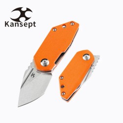 Couteau Kansept Rio Orange Lame Acier M390 Stonewash Manche G10 Linerlock K3044A4 - Livraison Gratuite