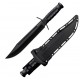Couteau Cold Steel Leatherneck Bowie Lame Acier D2 Manche Black Kray-Ex Etui Secure-Ex CSFXLTHRNK - Livraison Gratuite