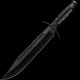 Couteau Cold Steel Leatherneck Bowie Lame Acier D2 Manche Black Kray-Ex Etui Secure-Ex CSFXLTHRNK - Livraison Gratuite