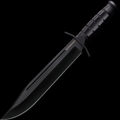 Couteau Cold Steel Leatherneck Bowie Lame Acier D2 Manche Black Kray-Ex Etui Secure-Ex CSFXLTHRNK - Livraison Gratuite