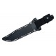 Couteau Cold Steel Leatherneck Bowie Lame Acier D2 Manche Black Kray-Ex Etui Secure-Ex CSFXLTHRNK - Livraison Gratuite