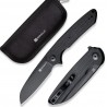Couteau Sencut Kyril Black Lame Acier 9Cr18MoV Manche Micarta IKBS Linerlock Clip S220013 - Livraison Gratuite