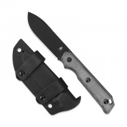 Couteau Kizer Begleiter Black Lame D2 Black Manche Micarta Etui Kydex K1045C1 - Livraison Gratuite