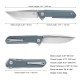 Couteau Bestech Bestechman Dundee Grey Lame Acier D2 Manche G10 IKBS Linerlock Clip BTKMK01C - Livraison Gratuite