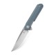 Couteau Bestech Bestechman Dundee Grey Lame Acier D2 Manche G10 IKBS Linerlock Clip BTKMK01C - Livraison Gratuite