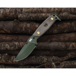 Couteau DPx Gear HEST Original OD Green Lame Acier D2 Manche Micarta Etui Kydex Made USA DPXHSX114 - Livraison Gratuite