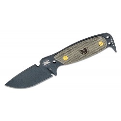 Couteau DPx Gear HEST Original Black Lame Acier D2 Manche Micarta Etui Kydex Made USA DPXHSX113 - Livraison Gratuite