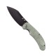 Couteau Kansept Nesstreet Green Lame Acier CPM-S35Vn BW Manche Micarta IKBS Linerlock Clip K1039A3 - Livraison Gratuite