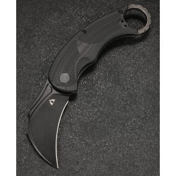 Couteau Karambit CMB Falcon Black Lame Acier AUS-10 Manche G10 IKBS Linerlock Clip CMBC01B - Livraison Gratuite