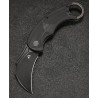 Couteau Karambit CMB Falcon Black Lame Acier AUS-10 Manche G10 IKBS Linerlock Clip CMBC01B - Livraison Gratuite
