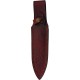 Couteau Damas Flint Lame Acier Damas 256 Couches Manche Os Etui Cuir DM1270 - Livraison Gratuite