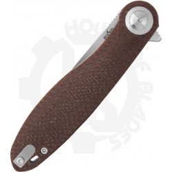 Couteau Beyond EDC Eurus Brown Manche Micarta Lame Acier 14C28N Linerlock Clip WSC2104BRN - Livraison Gratuite