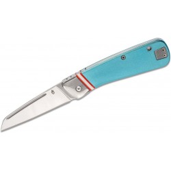 Couteau Gerber Straightlace Slipjoint Lame Acier 7Cr Manche Aluminium Blue G1699 - Livraison Gratuite