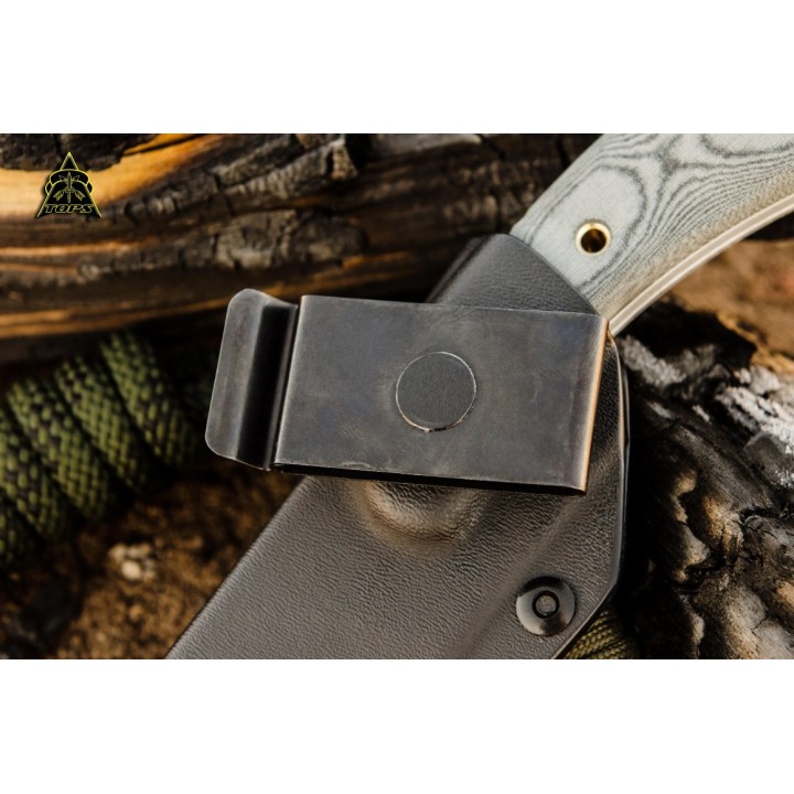 Couteau Tops Pasayten Lite Traveller Acier 154CM Manche Micarta Etui Kydex Made In USA TPP001 - Livraison Gratuite