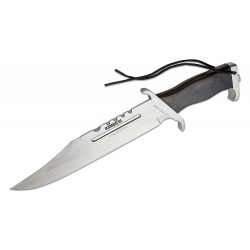 Couteau Rambo III Signature Edition Lame Acier 420 Manche Bois Etui CUir 10 000 exemplaires RB9425 - Livraison Gratuite