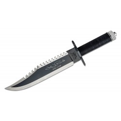 Couteau Rambo II First Blood Part II Signature Edition Acier 420 Manche Paracorde Etui Cuir RB9424 - Livraison Gratuite