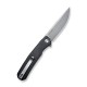 Couteau Sencut Scitus Black G10 Lame Acier D2 IKBS Linerlock Clip S210421 - Livraison Gratuite