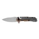 Couteau Kershaw Frontrunner Lame Acier D2 Manche Acier IKBS Framelock Clip KS2039 - Livraison Gratuite