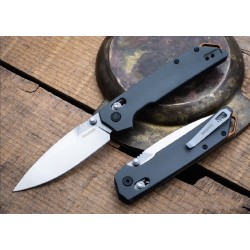 Couteau Kershaw Iridium DuraLock Lame Acier D2 Manche Aluminium IKBS Clip KS2038 - Livraison Gratuite