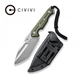 Couteau CIVIVI Maxwell Green Lame Acier D2 Green Tanto Manche G10 Etui Kydex CIVC210402 - Livraison Gratuite