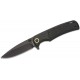 Couteau Browning Buckmark Slim Black Lame Acier D2 Manche Polymer Clip IKBS Linerlock BR0541B - Livraison Gratuite