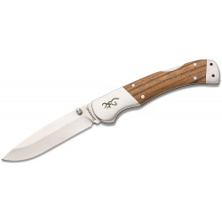 Couteau Browning Sage Creek Large Lame Acier 9Cr14MoV Manche Bois Lockback BR0533B - Livraison Gratuite